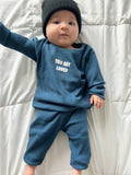 YOU ARE LOVED NAVY BABY CLOTHING SET